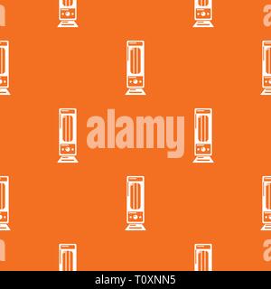 Oil heater pattern vector orange Stock Vector