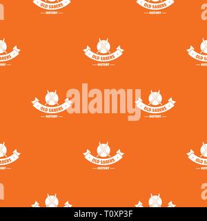 Old saber pattern vector orange Stock Vector