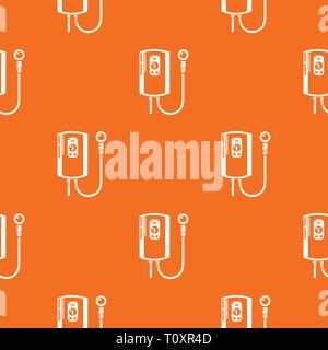 Boiler pattern vector orange Stock Vector