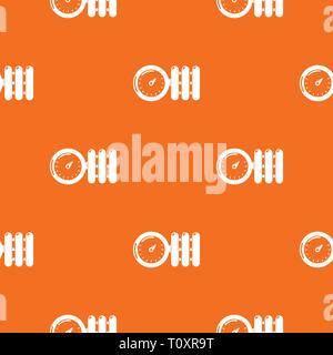 Manometer pattern vector orange Stock Vector