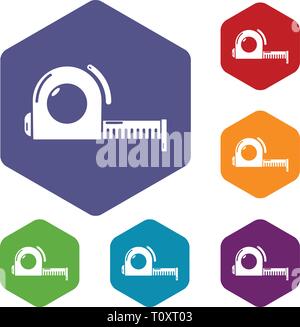 Roulette icons vector hexahedron Stock Vector