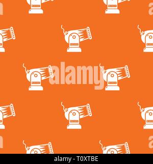 Cannon pattern vector orange Stock Vector