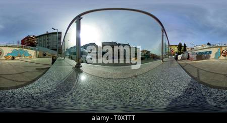 360 degree panoramic view of Fistikagaci metro station , Uskudar - 2