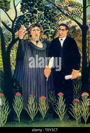 Henri Rousseau, The Muse Inspiring the Poet, painting, 1909 Stock Photo