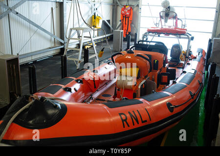 details and photos in and around the Brighton RNLI lifeboat station at Brighton Marina. Stock Photo