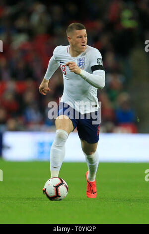 London, UK. 22nd Mar 2019. Ross Barkley of England during the UEFA European Championship Group A Qualifying match between England and Czech Republic at Wembley Stadium, London on Saturday 23rd March 2019. (Credit: Leila Coker | MI News) Credit: MI News & Sport /Alamy Live News Stock Photo