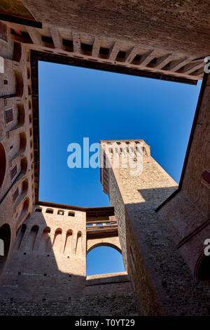 Vignola, Modena, Emilia Romagna, Italy. The Castle (Rocca), built in the Carolingian era but known from 1178; it was turned into a patrician residence Stock Photo