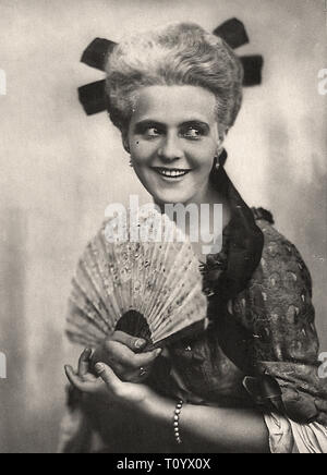Photographic portrait of Mady Christians - Silent movie era Stock Photo