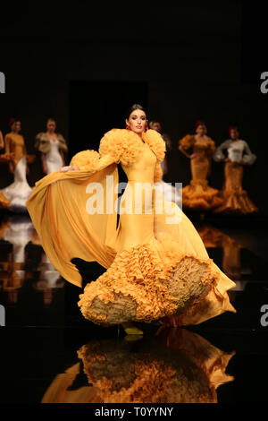 Model Noelia Lopez on the catwalk Stock Photo
