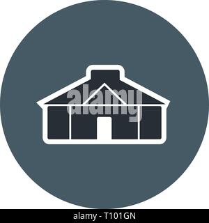 Illustration Yurt Icon Stock Photo - Alamy
