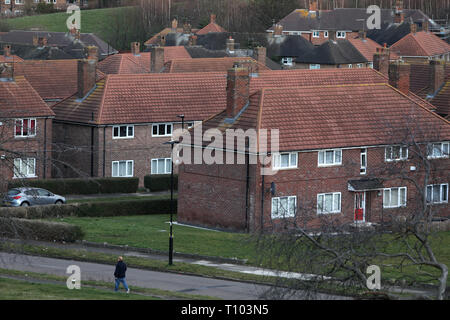 Social Housing Sheffield, UK. The Manor Park Estate. Stock Photo