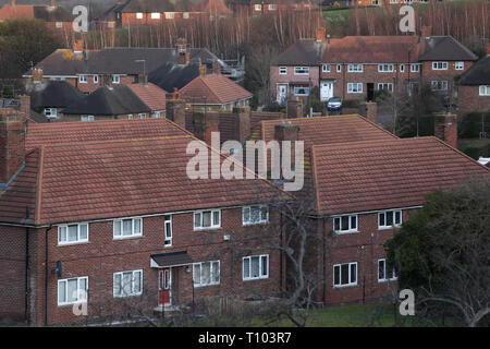 Social Housing Sheffield, UK. The Manor Park Estate. Stock Photo