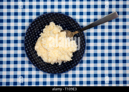 Homemade rice pudding Stock Photo