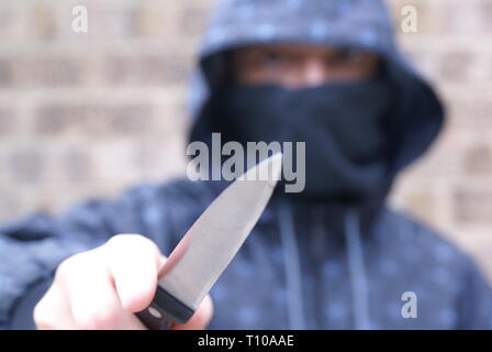 drug addiction, London knife crime Stock Photo