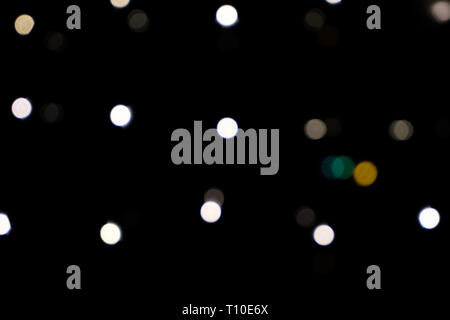 Blurred banner background with dots of lights Stock Photo