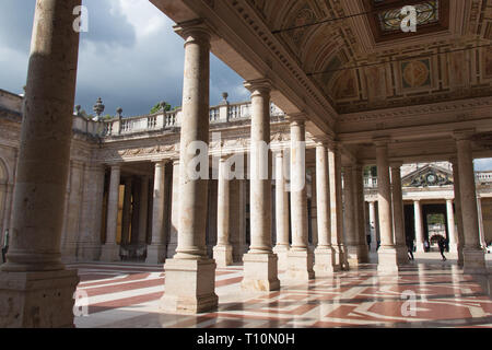 Italy, Montecatini Terme - April 25 2017: the view of Terme Tettuccio Spa Lobby on April 25 2017 in  Tuscany, Italy. Stock Photo