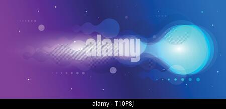 Abstract flow shapes vector background. Elements are layered separately in vector file. Stock Vector