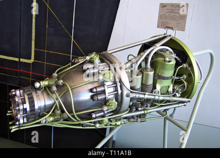 Kaluga, Russia - July 13, 2014: Liquid propellant rocket engine RD-1HZ Stock Photo