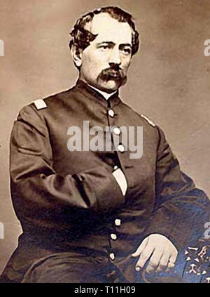 Photos of early America-Civil War Union officer photo. Stock Photo