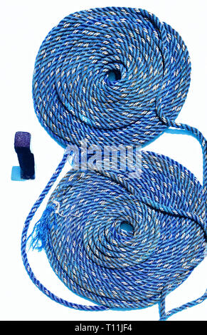 Blue Plastic Rope Isolated On White Backgroundplastic String Isolated Stock  Photo - Download Image Now - iStock