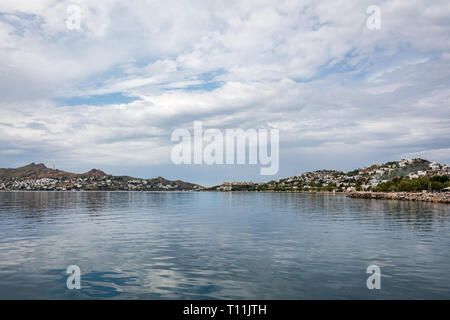 Yalikavak/Bodrum, Turkey - May 02, 2016: View at marina Stock Photo