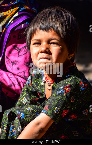 Indian girl smiling Rajasthan India Stock Photo - Alamy
