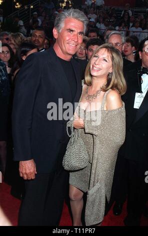 LOS ANGELES, CA. March 25, 1997: Barbra Streisand & James Brolin at the Academy Awards. Pix: Paul Smith Stock Photo