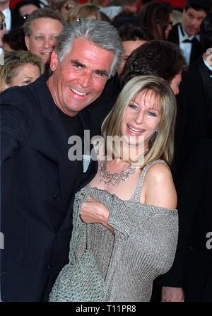 LOS ANGELES, CA. March 25, 1997: Barbra Streisand & James Brolin at the Academy Awards. Pix: Paul Smith Stock Photo