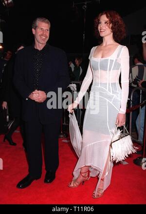 LOS ANGELES, CA. November 20, 1997: Actress Sigourney Weaver & actor Ron Perlman at premiere of their new movie, 'Alien Resurrection,' in Los Angeles. Stock Photo