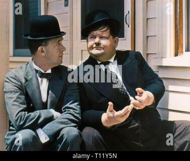 Laurel and Hardy were a comedy duo act during the early Classical Hollywood era of American cinema. The team was composed of Englishman Stan Laurel (1890ñ1965) and American Oliver Hardy (1892ñ1957). They became well known during the late 1920s to the mid-1940s for their slapstick comedy, with Laurel playing the clumsy and childlike friend of the pompous bully Hardy. Credit: Hollywood Photo Archive / MediaPunch Stock Photo
