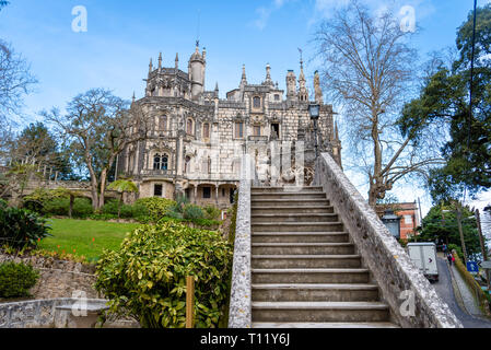 The Quinta da Regaleira, an estate situated in the town of Sintra, Portugal Stock Photo