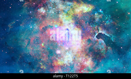 Nebula and stars in deep space, mysterious universe. Elements of this image furnished by NASA Stock Photo