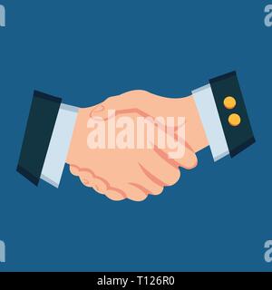 Handshake gesture vector illustration Stock Vector