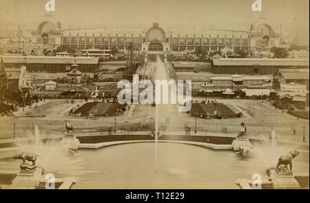 París. Palacio del Campo de Marte. Exposición Universal de 1878. Stock Photo