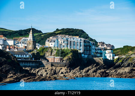 UK, England, Devon, Seafront of Ilfracombe Stock Photo