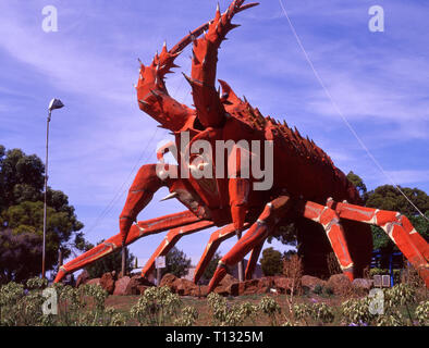 The Big Lobster is a tourist attraction located in the town of Kingston SE, South Australia. Known locally as Larry the Lobster. Stock Photo