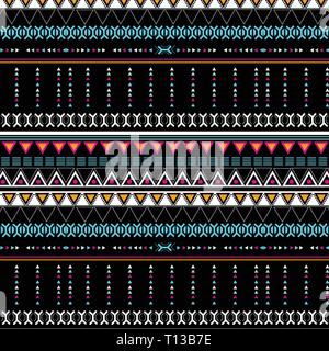 lineal ethnic pattern, scandinavian style ornament, vector illustration for printing on paper or fabric. Stock Vector