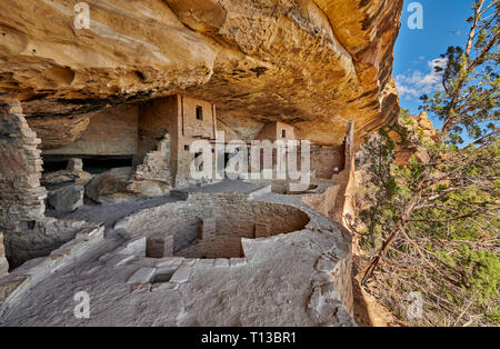 Balcony House, Cliff dwellings in Mesa-Verde-National Park, UNESCO world heritage site, Colorado, USA, North America