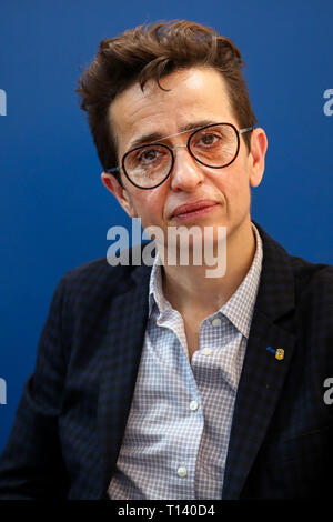 Leipzig, Germany. 22nd Mar, 2019. Masha Gessen, Russian-American journalist, is a guest at the Leipzig Book Fair. The Book Fair will continue until 24.03.2019. Credit: Jan Woitas/dpa-Zentralbild/dpa/Alamy Live News Stock Photo