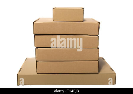 Stack of cardboard boxes Stock Photo