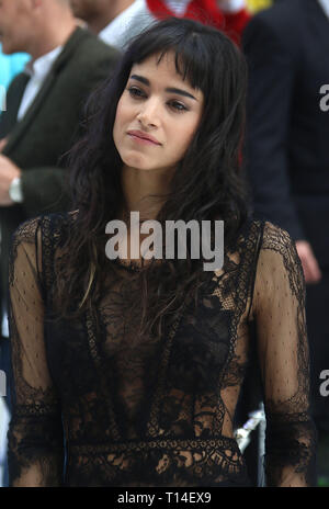 Jul 12, 2016 - London, England, UK - 'Star Trek Beyond' UK Premiere, Empire Leicester Square - Red Carpet Arrivals Photo Shows: Sofia Boutella Stock Photo