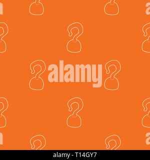 Hook pattern vector orange Stock Vector
