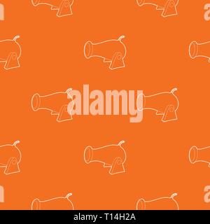 Cannon pattern vector orange Stock Vector