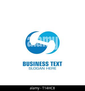 Business connection logo, letter s graphic logo, infinity logo design, Stock Vector