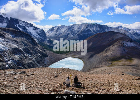 Lago Castillo in the beautiful Cerro Castillo Reserve, Aysen, Patagonia, Chile Stock Photo