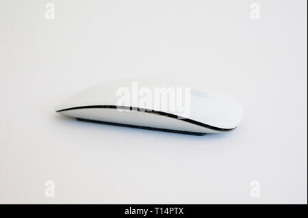 an old apple magic mouse Stock Photo