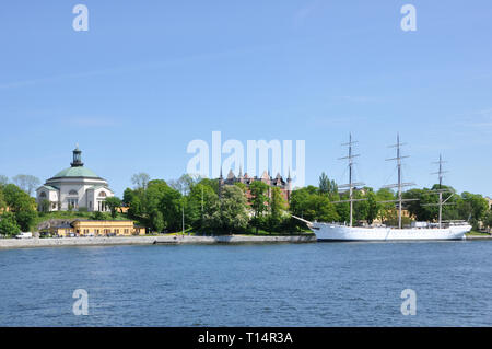 Stockholm Harbor View Stock Photo