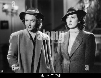 L'albergo degli assenti, ITA, 1938, Paola Barbara (1), Carla Candiani (2), Italian movie directed by Raffaello Matarazzo Stock Photo