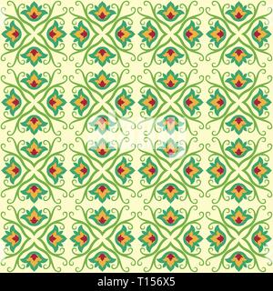 Flower seamless vector pattern for Postcards, wallpaper, web background, Print and fabric Stock Vector