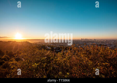 USA, California, Los Angeles, sunrise at Griffith Observatory Stock Photo